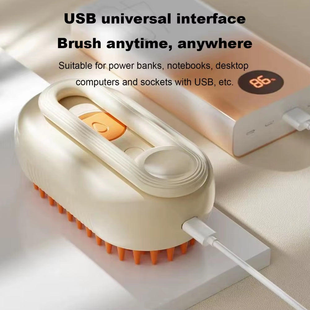 FluffEase™ 4-in-1 Pet Steam Brush – The Ultimate Spa Experience for Your Furry Friend!aming Hair Brush for Dogs Cats